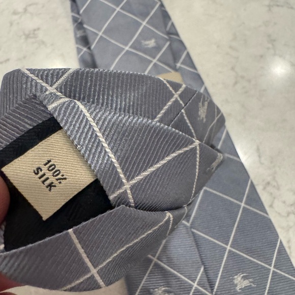 Burberry light blue Elegant men’s neck Tie - Picture 10 of 10